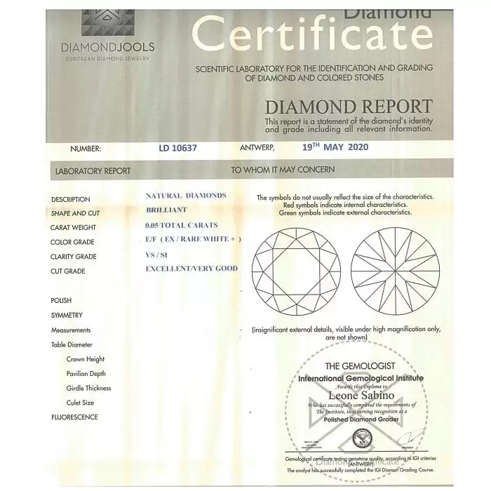 SKU-46887 / Σταυρός DiamondJools Χρυσός Κ18 με Διαμάντια
