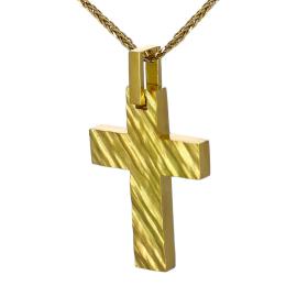 Σταυρός Ανδρικός Χρυσός Κ18 SKU-46015