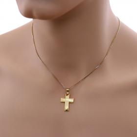 Κλασικός Σταυρός Ανδρικός Χρυσός Κ14 SKU-46944