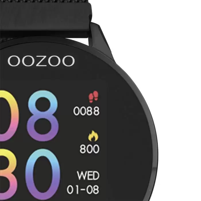 SKU-47565 / OOZOO Smartwatch Black Metal Bracelet