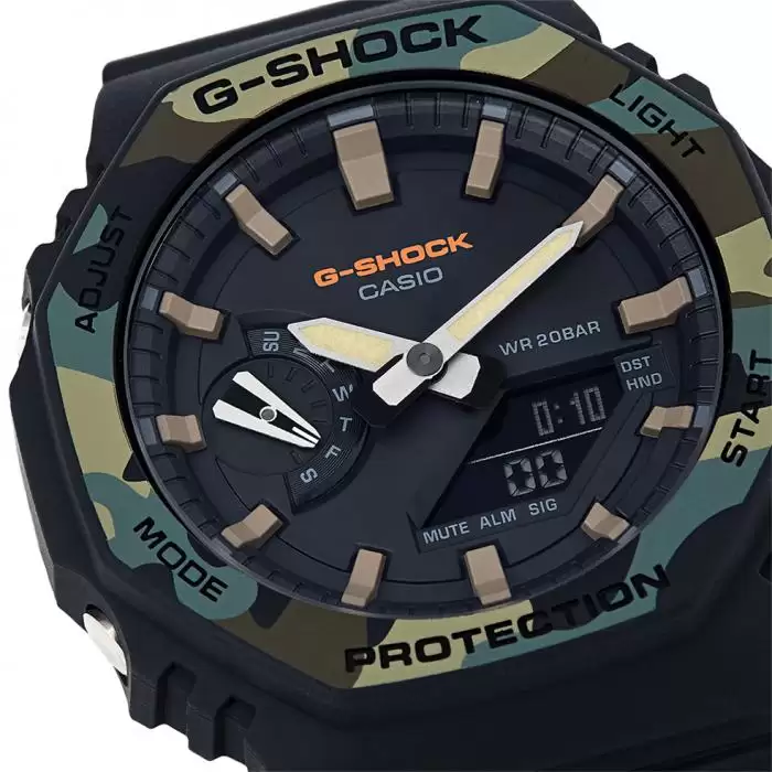 SKU-47362 / CASIO G-Shock Anadigi Chronograph Black Rubber Strap