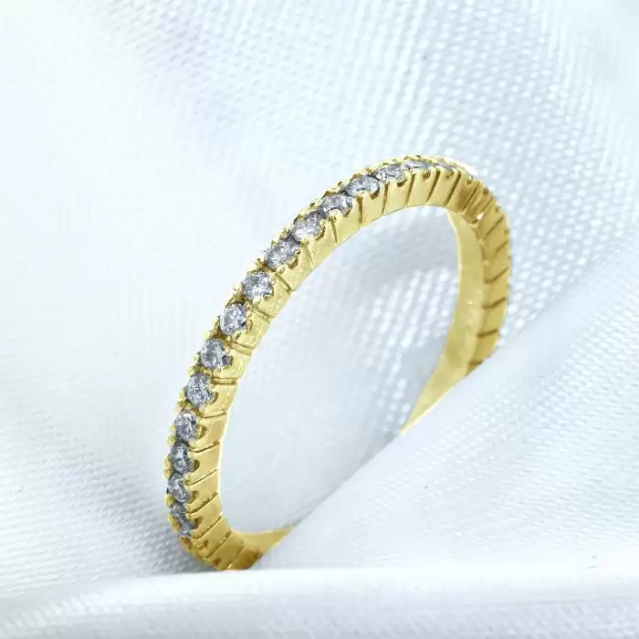 SKU-47375 / Δαχτυλίδι Σειρέ Χρυσός Κ18 με Διαμάντια