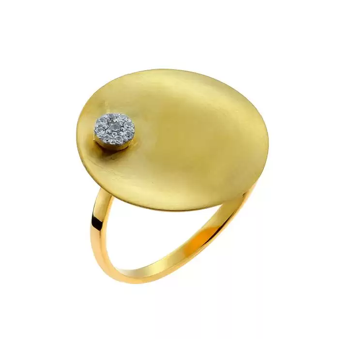 SKU-47091 / Δαχτυλίδι Χειροποίητο Χρυσός Κ14 με Ζιργκόν 