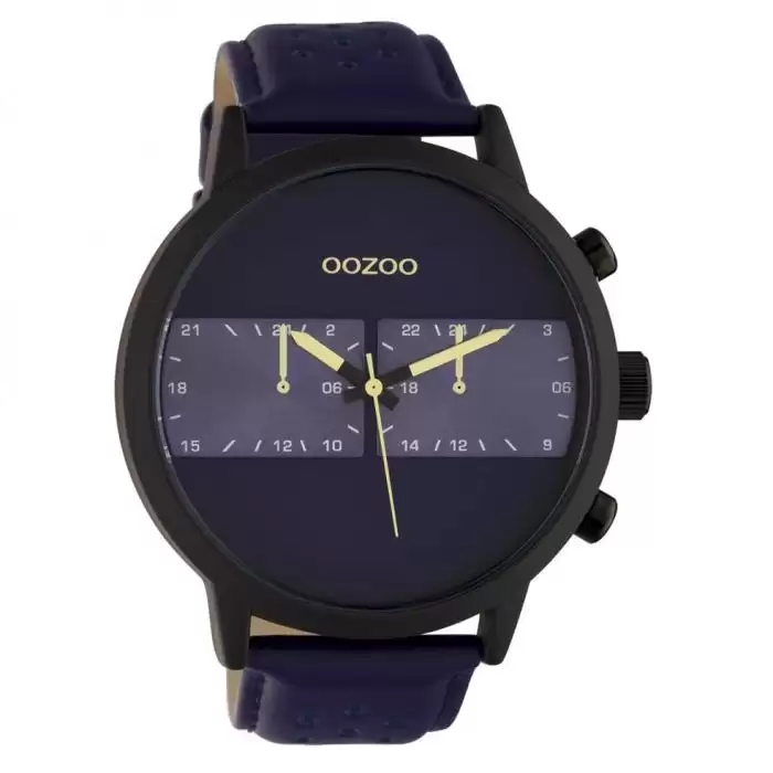 SKU-47361 / OOZOO Timepieces Blue Leather Strap