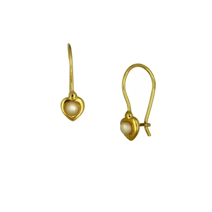 Σκουλαρίκια Χρυσός Κ9 με Μαργαριτάρι