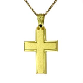 Κλασικός Σταυρός Χρυσός Κ14 SKU-47207