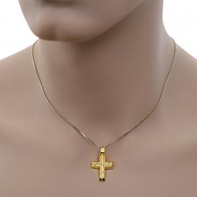 Σταυρός Χειροποίητος Χρυσός Κ14 SKU-47221