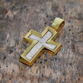 Σταυρός Χρυσός & Λευκόχρυσος Κ14 SKU-47225