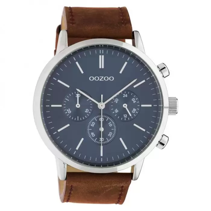 SKU-48266 / OOZOO Timepieces Summer Brown Leather Strap