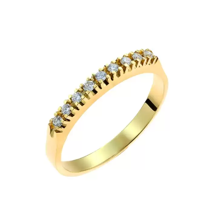 SKU-48072 / Δαχτυλίδι Σειρέ Χρυσός Κ18 με Διαμάντια