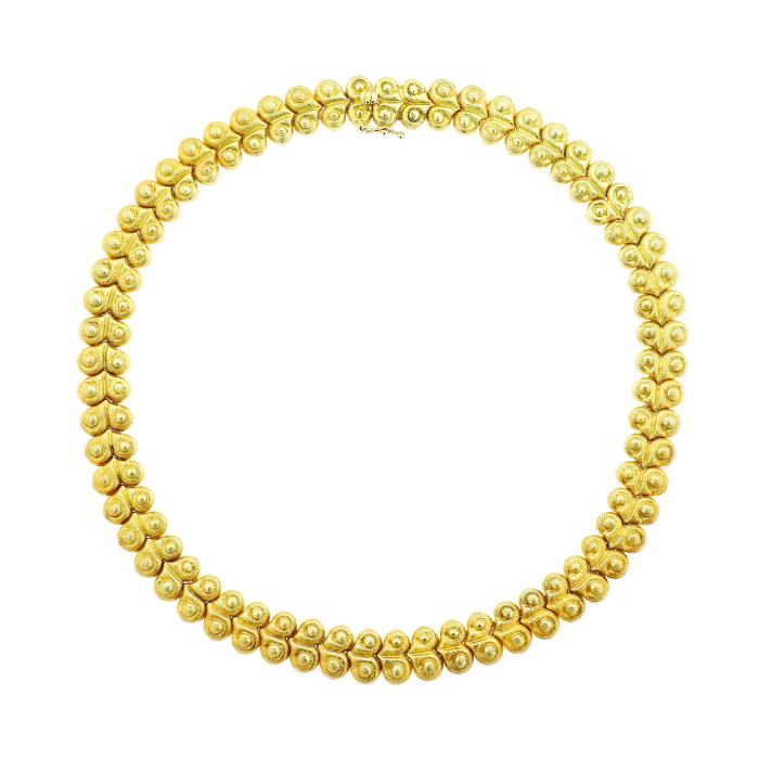 Γυναικείο Περιδέραιο Χρυσός K14 με Αρχαιοελληνικά Μοτίβα SKU-48379