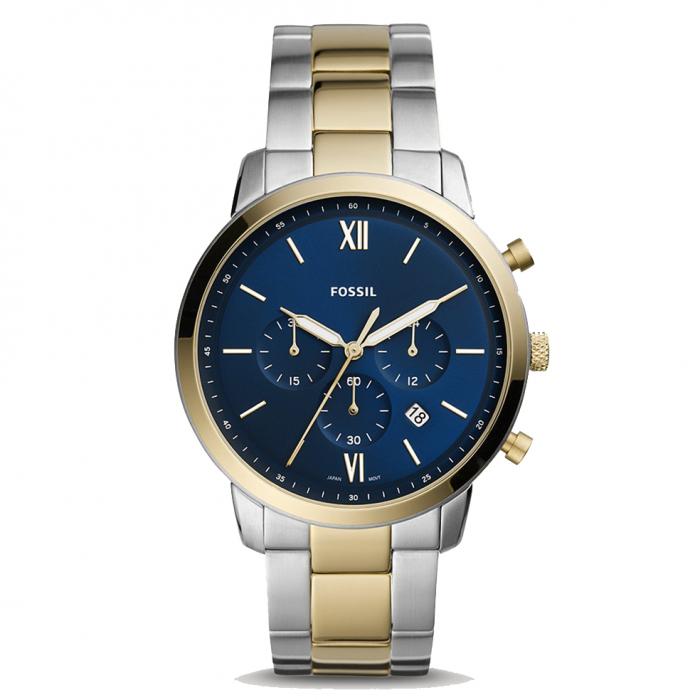 FOSSIL Neutra Chronograph Two Tone Stainless Steel Bracelet