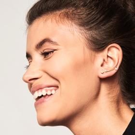 Σκουλαρικια Ear Cuff PDPAOLA Glow Ασήμι 925° με Ζιργκόν SKU-48779