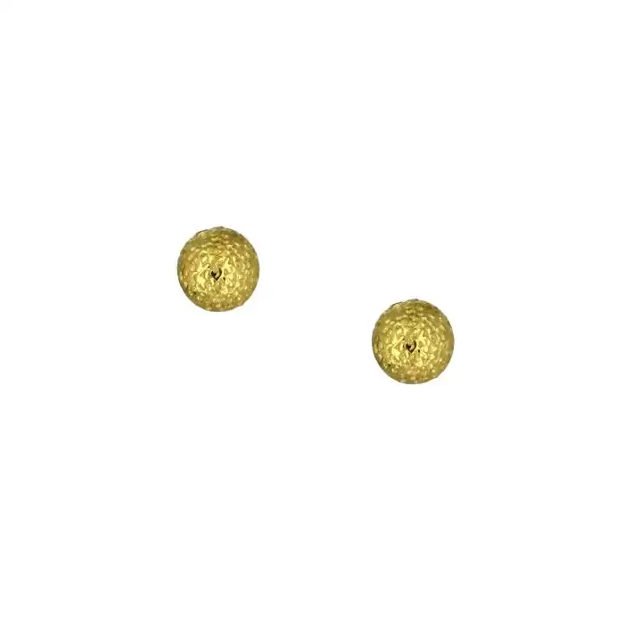 SKU-48518 / Σκουλαρίκια Καρφωτά Μπίλια Χρυσός Κ9