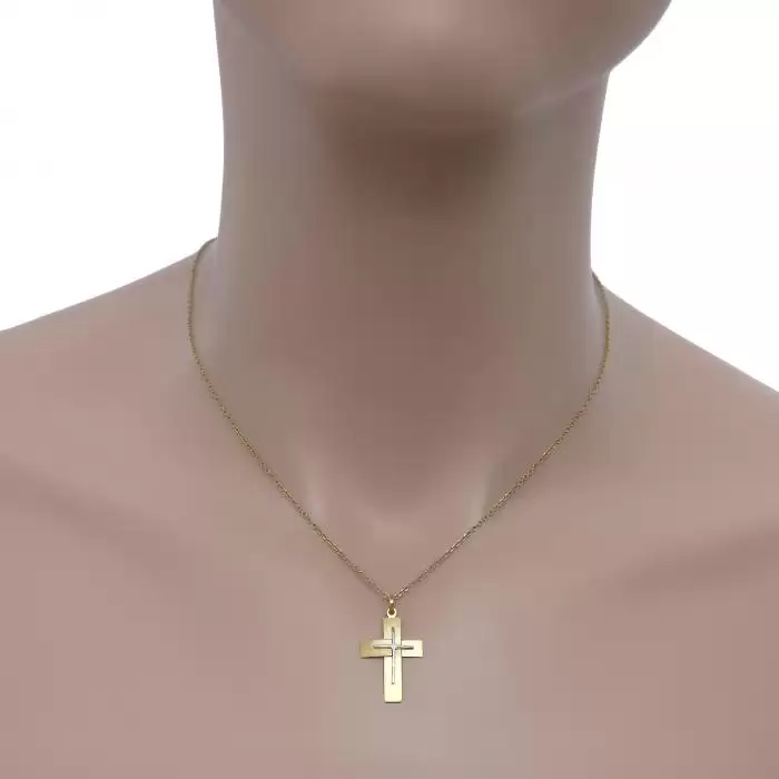 Σταυρός Χρυσός & Λευκόχρυσος Κ9 SKU-48499