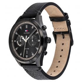 Ανδρικό Ρολόι TOMMY HILFIGER Bennett με Μαύρο Καντράν SKU-48608