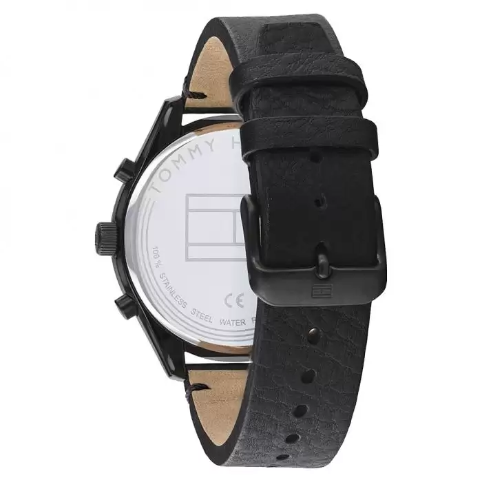 Ανδρικό Ρολόι TOMMY HILFIGER Bennett με Μαύρο Καντράν SKU-48608