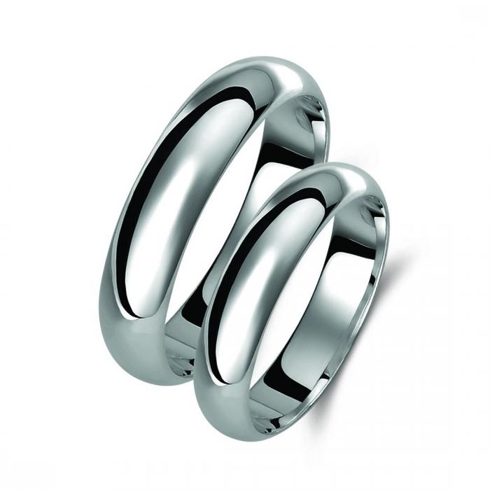 Βέρες Γάμου Jeweler Ανατομικές Λευκόχρυσος Κ9-Κ14-Κ18