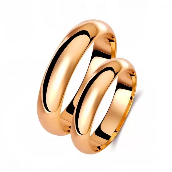 Βέρες Γάμου Jeweler Ανατομικές Ροζ Χρυσός Κ9-Κ14-Κ18