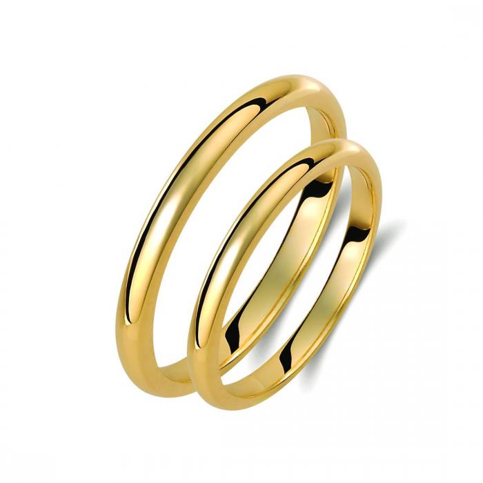 Βέρες Γάμου Jeweler Ανατομικές Χρυσός Κ9-Κ14-Κ18