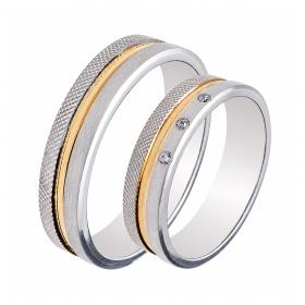 Βέρες Γάμου Jeweler Λευκόχρυσος & Χρυσός, Κ9-Κ14-Κ18 SKU-49917