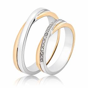 Βέρες Γάμου Jeweler Λευκόχρυσος & Χρυσός, Κ9-Κ14-Κ18 SKU-49896