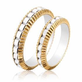 Βέρες Γάμου Jeweler Λευκόχρυσος & Χρυσός, Κ9-Κ14-Κ18 SKU-49901