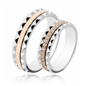 Βέρες Γάμου Jeweler Λευκόχρυσος & Χρυσός, Κ9-Κ14-Κ18 SKU-49906