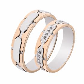 Βέρες Γάμου Jeweler Λευκόχρυσος & Χρυσός, Κ9-Κ14-Κ18 SKU-49914