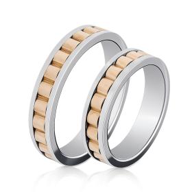Βέρες Γάμου Jeweler Λευκόχρυσος & Χρυσός, Κ9-Κ14-Κ18 SKU-49915