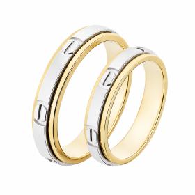Βέρες Γάμου Jeweler Λευκόχρυσος & Χρυσός, Κ9-Κ14-Κ18 SKU-49918