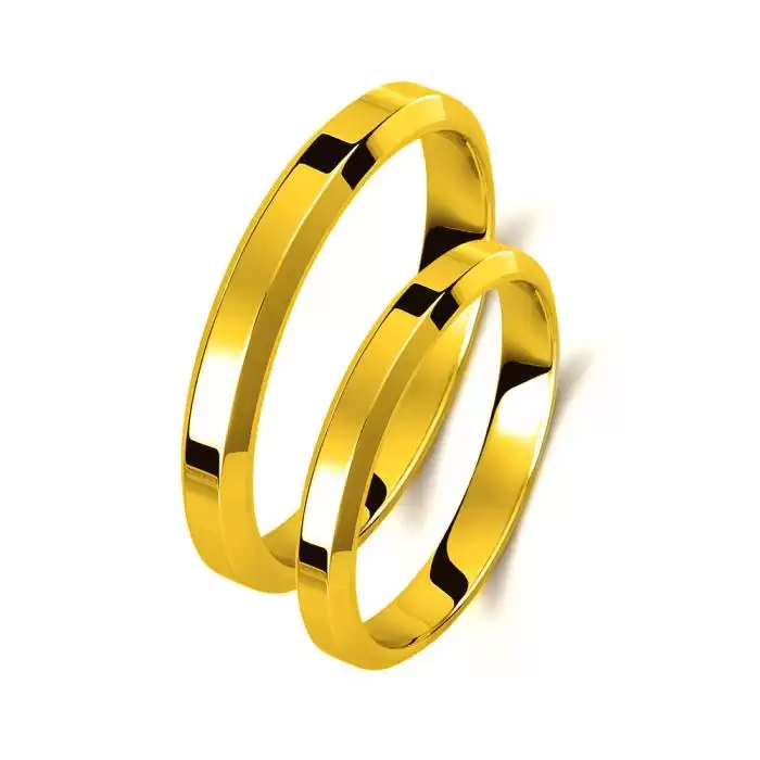 SKU-49351 / Βέρες Γάμου Jeweler με Φάλτσο Χρυσός Κ9-Κ14-Κ18
