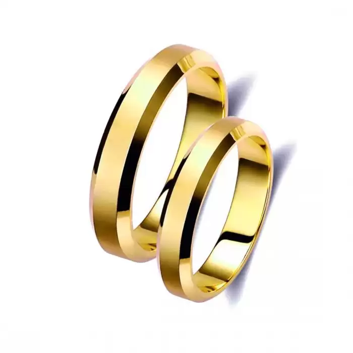 SKU-49360 / Βέρες Γάμου Jeweler με Φάλτσο Χρυσός Κ9-Κ14-Κ18
