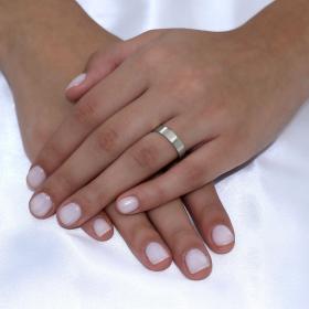 Βέρες Γάμου Τετράγωνες Ανατομικές Λευκόχρυσος Κ9-Κ14-Κ18 SKU-49425