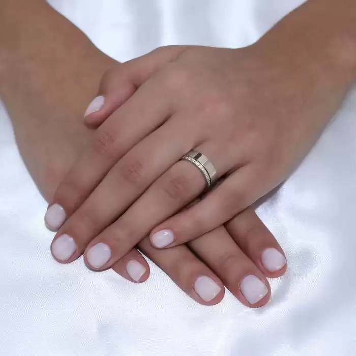 Βέρες Γάμου Τετράγωνες Ανατομικές Λευκόχρυσος Κ9-Κ14-Κ18 SKU-49425