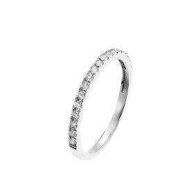 Δαχτυλίδι Σειρέ Λευκόχρυσος Κ14 με Διαμάντια

