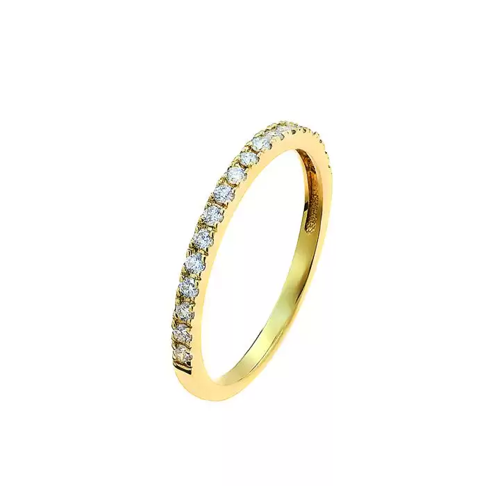 SKU-49289 / Δαχτυλίδι Σειρέ Χρυσός Κ14 με Διαμάντια
