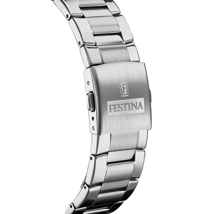 SKU-49553 / FESTINA Chronograph Silver Stainless Steel Bracelet
