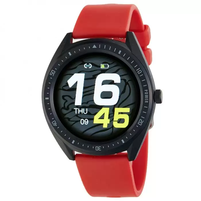 SKU-49126 / MAREA Smartwatch Red Rubber Strap