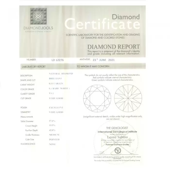 SKU-49955 / Μονόπετρο Δαχτυλίδι DiamondJools Λευκόχρυσος Κ18 με Διαμάντι
