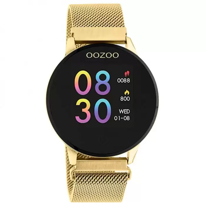 SKU-49571 / OOZOO Smartwatch Gold Metal Bracelet
