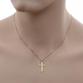 Κλασικός Σταυρός Χρυσός Κ14 με Ένθετο Σταυρό SKU-49683