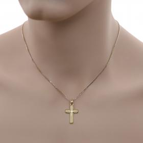 Κλασικός Σταυρός Ανδρικός Χρυσός Κ14 SKU-49694