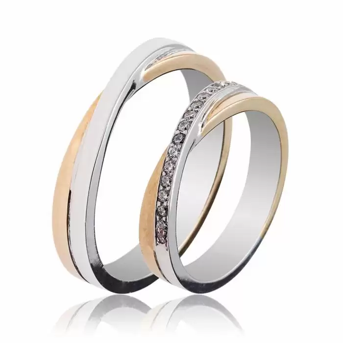 SKU-49896 / Βέρες Γάμου Jeweler Λευκόχρυσος & Χρυσός, Κ9-Κ14-Κ18