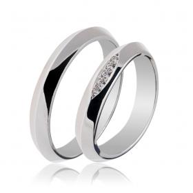 Βέρες Γάμου Jeweler Λευκόχρυσος, Κ9-Κ14-Κ18 SKU-49898