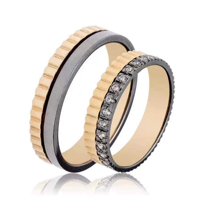 SKU-49907 / Βέρες Γάμου Jeweler Λευκόχρυσος & Χρυσός, Κ9-Κ14-Κ18