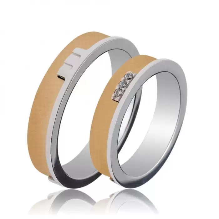 SKU-49909 / Βέρες Γάμου Jeweler Λευκόχρυσος & Χρυσός, Κ9-Κ14-Κ18