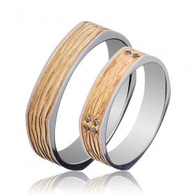 Βέρες Γάμου Jeweler Λευκόχρυσος & Χρυσός, Κ9-Κ14-Κ18 SKU-49912