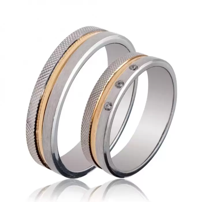 SKU-49917 / Βέρες Γάμου Jeweler Λευκόχρυσος & Χρυσός, Κ9-Κ14-Κ18