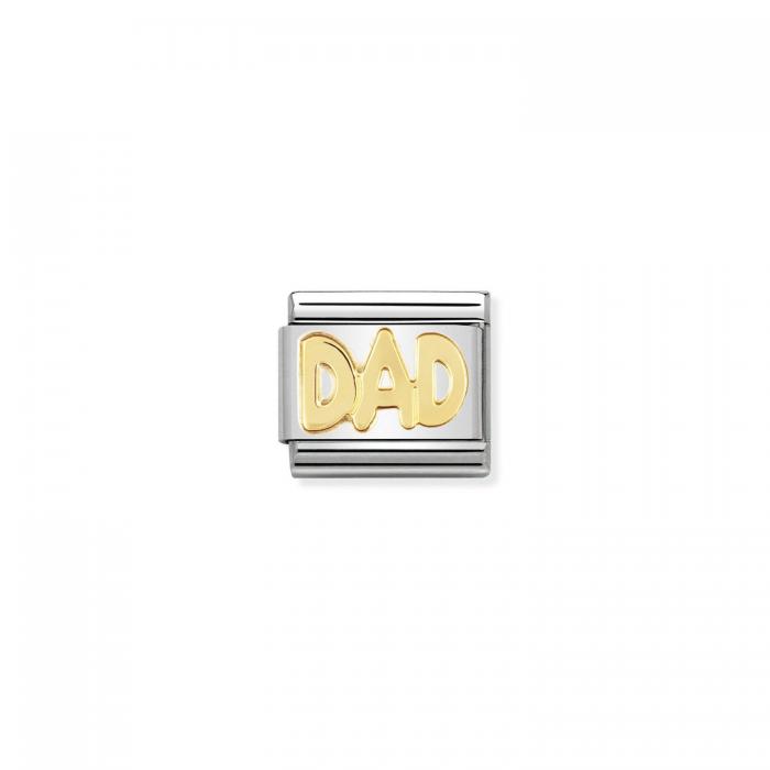 Link Nomination DAD Ανοξείδωτο Ατσάλι & Χρυσός Κ18